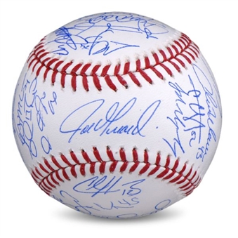 New York Yankees 2014 Team Signed Baseball (25+ Autographs)